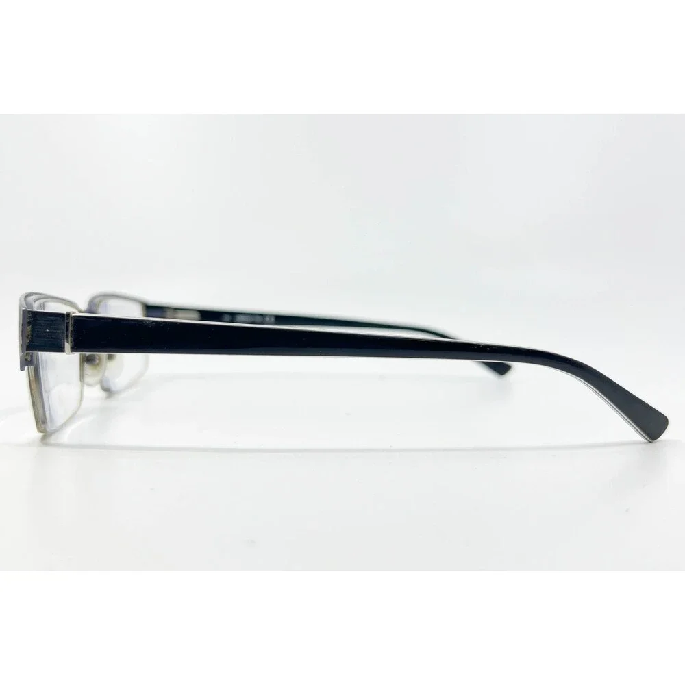Claiborne Eyeglasses Mens Black Half Rim Rectangle CB220 58-18-150